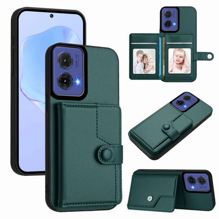 Button Card Bag RFID Anti-theft Phone Case, For Motorola Edge 60 Fusion / Edge 60, For Motorola Edge 60 Stylus 5G, For Motorola Moto G85 EU Version, For Motorola Moto X50 Ultra