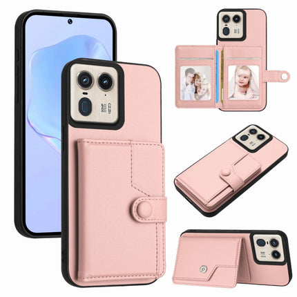 Button Card Bag RFID Anti-theft Phone Case, For Motorola Edge 60 Fusion / Edge 60, For Motorola Edge 60 Stylus 5G, For Motorola Moto G85 EU Version, For Motorola Moto X50 Ultra