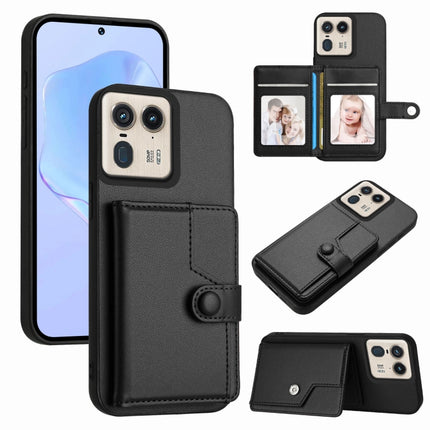 Button Card Bag RFID Anti-theft Phone Case, For Motorola Edge 60 Fusion / Edge 60, For Motorola Edge 60 Stylus 5G, For Motorola Moto G85 EU Version, For Motorola Moto X50 Ultra