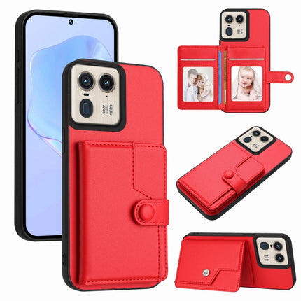 Button Card Bag RFID Anti-theft Phone Case, For Motorola Edge 60 Fusion / Edge 60, For Motorola Edge 60 Stylus 5G, For Motorola Moto G85 EU Version, For Motorola Moto X50 Ultra