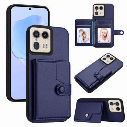 Button Card Bag RFID Anti-theft Phone Case, For Motorola Edge 60 Fusion / Edge 60, For Motorola Edge 60 Stylus 5G, For Motorola Moto G85 EU Version, For Motorola Moto X50 Ultra
