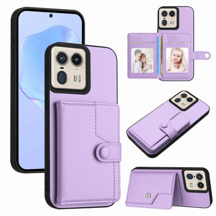 Button Card Bag RFID Anti-theft Phone Case, For Motorola Edge 60 Fusion / Edge 60, For Motorola Edge 60 Stylus 5G, For Motorola Moto G85 EU Version, For Motorola Moto X50 Ultra
