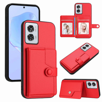 Button Card Bag RFID Anti-theft Phone Case, For Motorola Edge 50 Pro, For Motorola Edge 50 Fusion, For Motorola Moto G 5G 2024, For Motorola Moto G Stylus 5G 2024