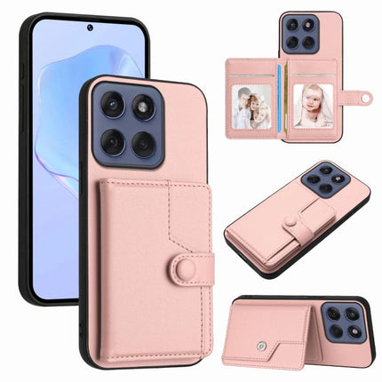 Button Card Bag RFID Anti-theft Phone Case, For Motorola Edge 60 Fusion / Edge 60, For Motorola Edge 60 Stylus 5G, For Motorola Moto G85 EU Version, For Motorola Moto X50 Ultra