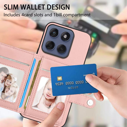 Button Card Bag RFID Anti-theft Phone Case, For Motorola Edge 60 Fusion / Edge 60, For Motorola Edge 60 Stylus 5G, For Motorola Moto G85 EU Version, For Motorola Moto X50 Ultra