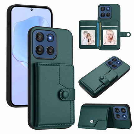 Button Card Bag RFID Anti-theft Phone Case, For Motorola Edge 60 Fusion / Edge 60, For Motorola Edge 60 Stylus 5G, For Motorola Moto G85 EU Version, For Motorola Moto X50 Ultra