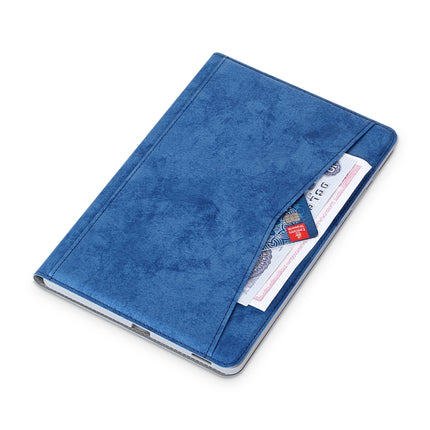For Samsung Galaxy Tab S6 Lite P610/P615 Marble Cloth Texture TPU Horizontal Flip Leather Case with Holder & Card Slot & Pen Slot
