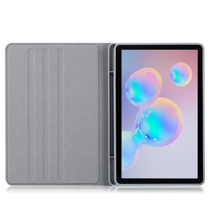 For Samsung Galaxy Tab S6 Lite P610/P615 Marble Cloth Texture TPU Horizontal Flip Leather Case with Holder & Card Slot & Pen Slot