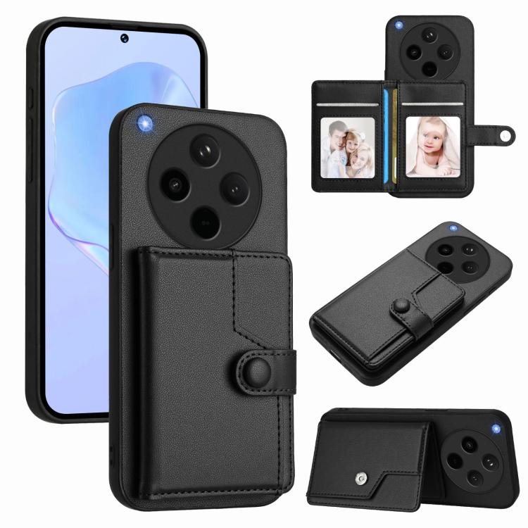 Button Card Bag RFID Anti-theft Phone Case