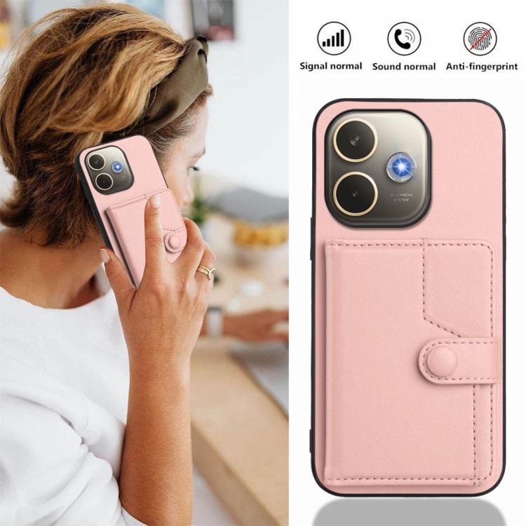 Button Card Bag RFID Anti-theft Phone Case