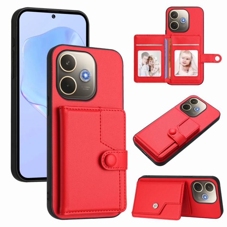 Button Card Bag RFID Anti-theft Phone Case