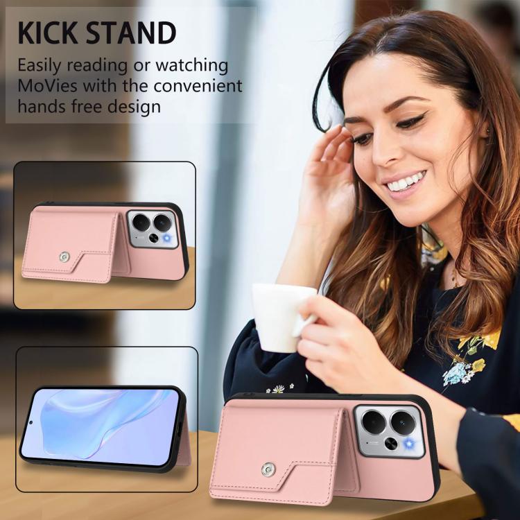 Button Card Bag RFID Anti-theft Phone Case