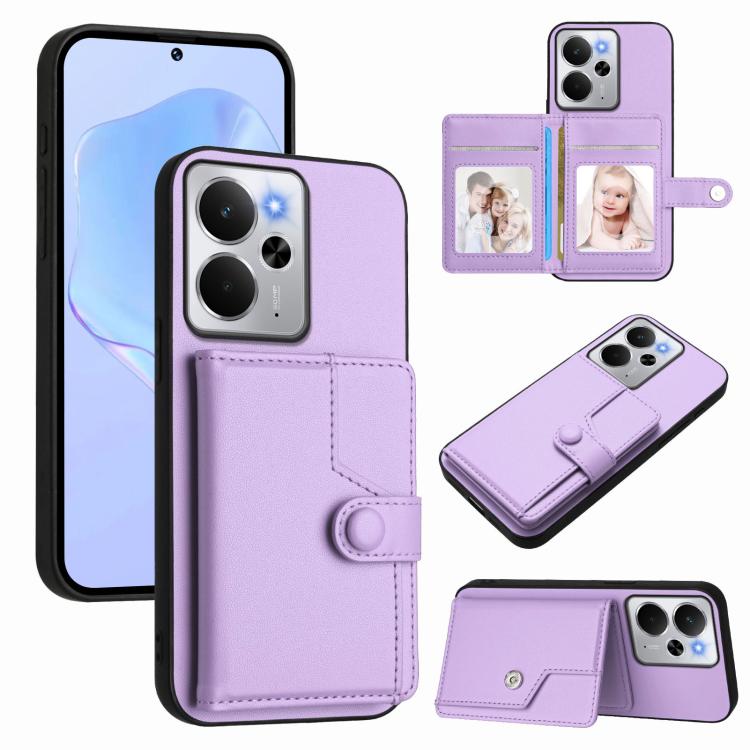 Button Card Bag RFID Anti-theft Phone Case