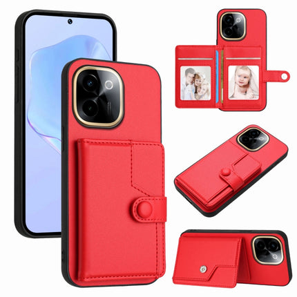 Button Card Bag RFID Anti-theft Phone Case, For vivo V50 Lite 4G, For vivo Y39 5G / Y300i, For vivo Y200