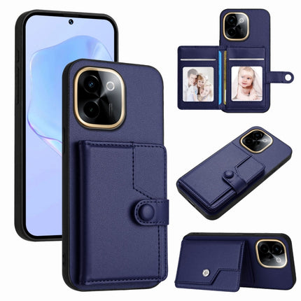 Button Card Bag RFID Anti-theft Phone Case, For vivo V50 Lite 4G, For vivo Y39 5G / Y300i, For vivo Y200