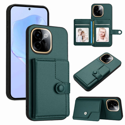 Button Card Bag RFID Anti-theft Phone Case, For vivo V50 Lite 4G, For vivo Y39 5G / Y300i, For vivo Y200