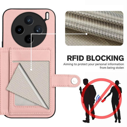 Button Card Bag RFID Anti-theft Phone Case, For vivo X200s, For vivo Y29 4G / T4x / Y300t, For vivo V50 / V50e, For vivo X200 Ultra