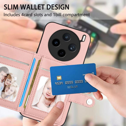 Button Card Bag RFID Anti-theft Phone Case, For vivo X200s, For vivo Y29 4G / T4x / Y300t, For vivo V50 / V50e, For vivo X200 Ultra