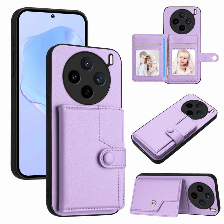 Button Card Bag RFID Anti-theft Phone Case