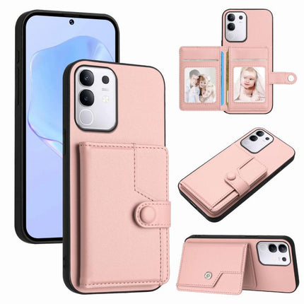 Button Card Bag RFID Anti-theft Phone Case, For vivo X200s, For vivo Y29 4G / T4x / Y300t, For vivo V50 / V50e, For vivo X200 Ultra