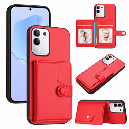 Button Card Bag RFID Anti-theft Phone Case, For vivo X200s, For vivo Y29 4G / T4x / Y300t, For vivo V50 / V50e, For vivo X200 Ultra