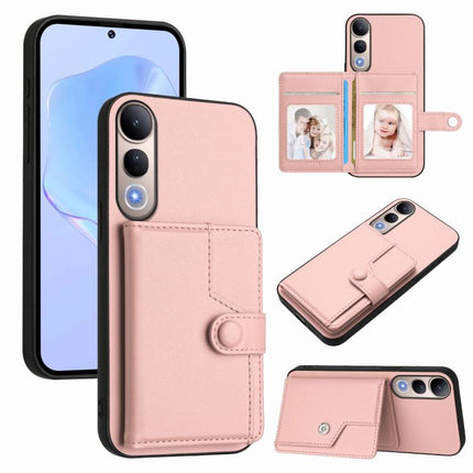 Button Card Bag RFID Anti-theft Phone Case, For vivo V50 Lite 4G, For vivo Y39 5G / Y300i, For vivo Y200