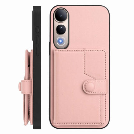 Button Card Bag RFID Anti-theft Phone Case, For vivo V50 Lite 4G, For vivo Y39 5G / Y300i, For vivo Y200