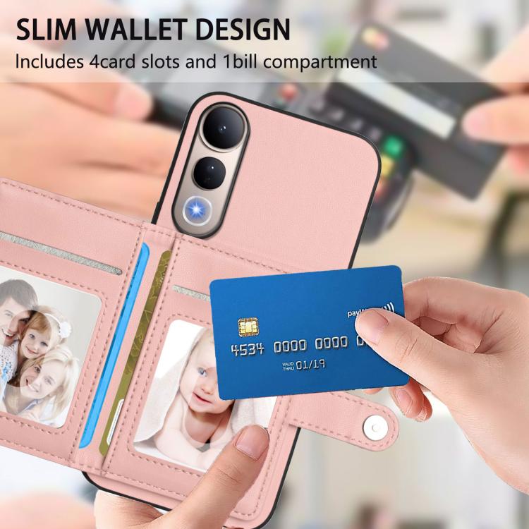 Button Card Bag RFID Anti-theft Phone Case