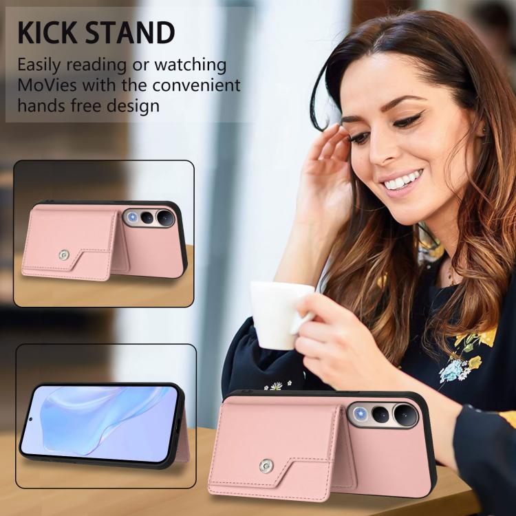 Button Card Bag RFID Anti-theft Phone Case