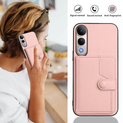 Button Card Bag RFID Anti-theft Phone Case, For vivo V50 Lite 4G, For vivo Y39 5G / Y300i, For vivo Y200