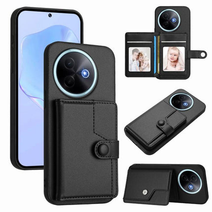 Button Card Bag RFID Anti-theft Phone Case, For vivo V50 Lite 4G, For vivo Y39 5G / Y300i, For vivo Y200
