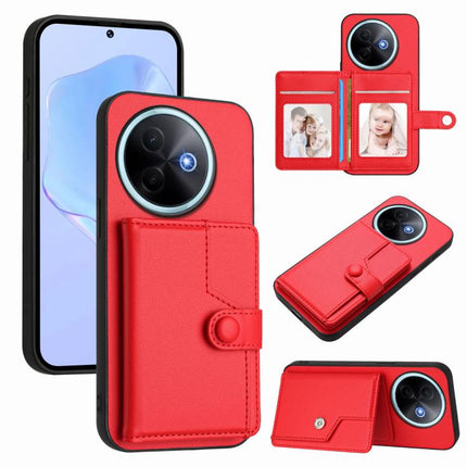 Button Card Bag RFID Anti-theft Phone Case, For vivo V50 Lite 4G, For vivo Y39 5G / Y300i, For vivo Y200