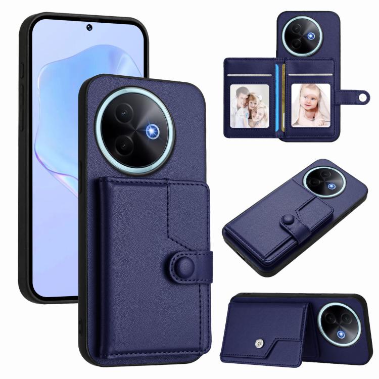 Button Card Bag RFID Anti-theft Phone Case