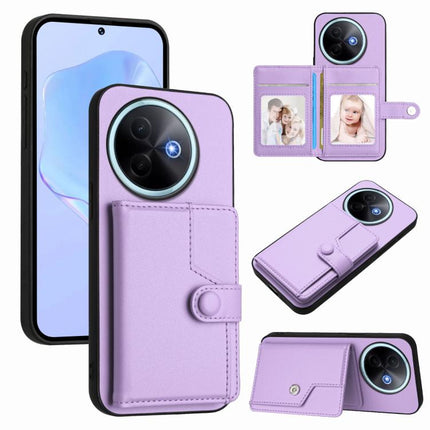 Button Card Bag RFID Anti-theft Phone Case, For vivo V50 Lite 4G, For vivo Y39 5G / Y300i, For vivo Y200