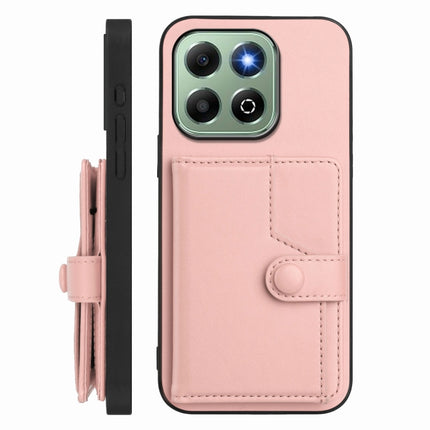Button Card Bag RFID Anti-theft Phone Case, For Honor X6b, For Honor 200, For Honor 200 Pro, For Honor 200 Lite 5G