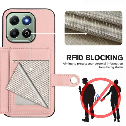 Button Card Bag RFID Anti-theft Phone Case, For Honor X6b, For Honor 200, For Honor 200 Pro, For Honor 200 Lite 5G