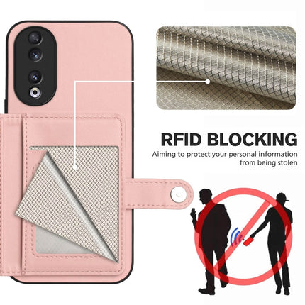 Button Card Bag RFID Anti-theft Phone Case, For Honor 90, For Honor X50i, For Honor X7a / Play7T, For Honor X8a