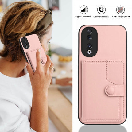 Button Card Bag RFID Anti-theft Phone Case, For Honor 90, For Honor X50i, For Honor X7a / Play7T, For Honor X8a