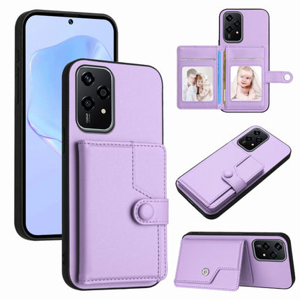 Button Card Bag RFID Anti-theft Phone Case, For Honor X6b, For Honor 200, For Honor 200 Pro, For Honor 200 Lite 5G