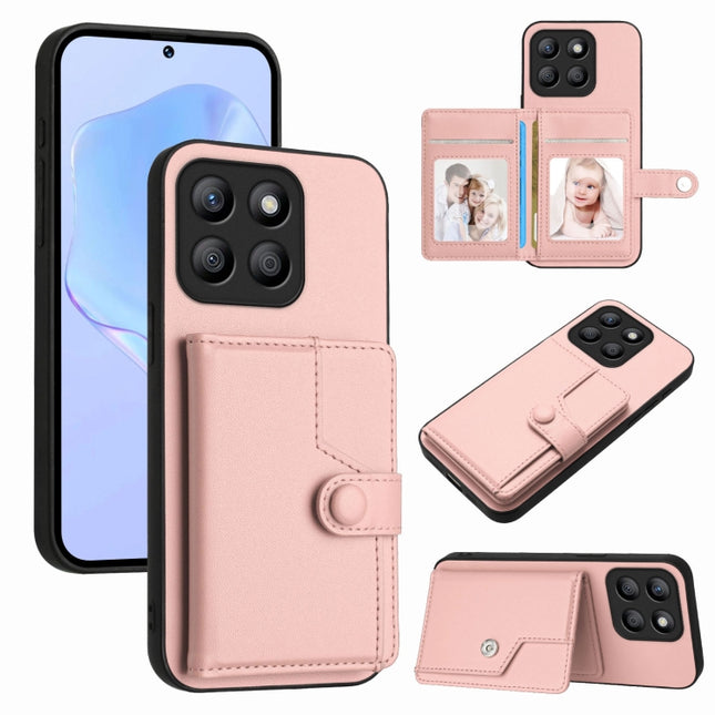 Button Card Bag RFID Anti-theft Phone Case, For Honor X8b Global, For Honor X9b / Magic6 Lite 5G, For Honor X7b / Play 8T 5G, For Honor X6a Global