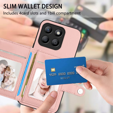 Button Card Bag RFID Anti-theft Phone Case, For Honor X8b Global, For Honor X9b / Magic6 Lite 5G, For Honor X7b / Play 8T 5G, For Honor X6a Global