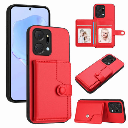 Button Card Bag RFID Anti-theft Phone Case, For Honor 90, For Honor X50i, For Honor X7a / Play7T, For Honor X8a