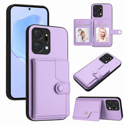 Button Card Bag RFID Anti-theft Phone Case, For Honor 90, For Honor X50i, For Honor X7a / Play7T, For Honor X8a