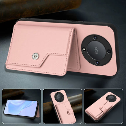 Button Card Bag RFID Anti-theft Phone Case, For Honor X9a / Magic5 Lite