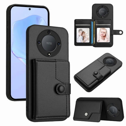 Button Card Bag RFID Anti-theft Phone Case, For Honor X9a / Magic5 Lite