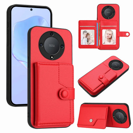 Button Card Bag RFID Anti-theft Phone Case, For Honor X9a / Magic5 Lite
