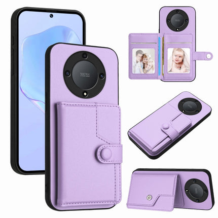 Button Card Bag RFID Anti-theft Phone Case, For Honor X9a / Magic5 Lite