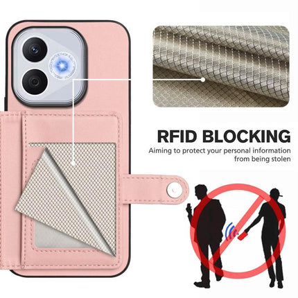 Button Card Bag RFID Anti-theft Phone Case, For Honor 400 Lite Global / X70i, For Honor X8c 4G, For Honor X60 Pro / X9c / Magic7 Lite, For Honor X60 / X9c Smart
