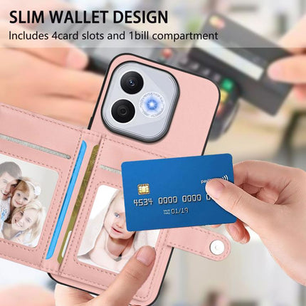Button Card Bag RFID Anti-theft Phone Case, For Honor 400 Lite Global / X70i, For Honor X8c 4G, For Honor X60 Pro / X9c / Magic7 Lite, For Honor X60 / X9c Smart