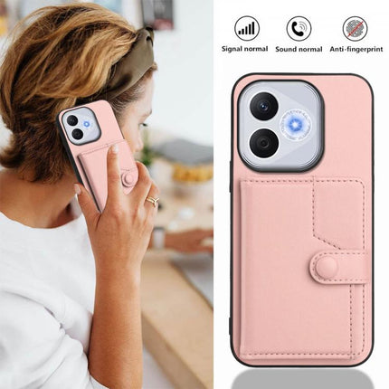 Button Card Bag RFID Anti-theft Phone Case, For Honor 400 Lite Global / X70i, For Honor X8c 4G, For Honor X60 Pro / X9c / Magic7 Lite, For Honor X60 / X9c Smart